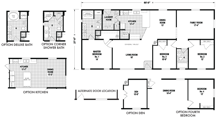 Monument 28 X 60 1620 Sqft Mobile Home Factory Expo Home