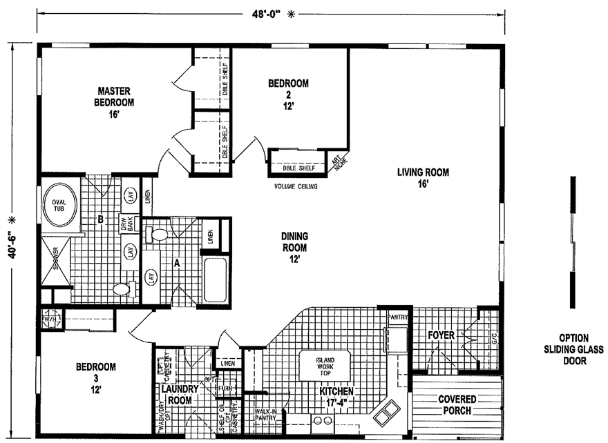 4 Bedroom 3 Bathroom Triple Wide Modular Homes