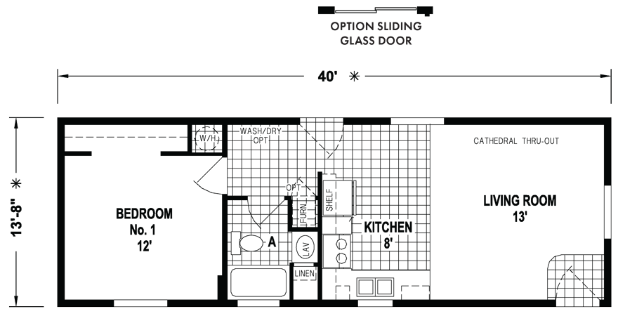 Springfield 14 X 40 546 Sqft Mobile Home Factory Expo Home Centers